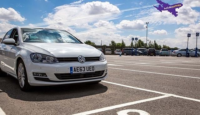 Car parked at the airport